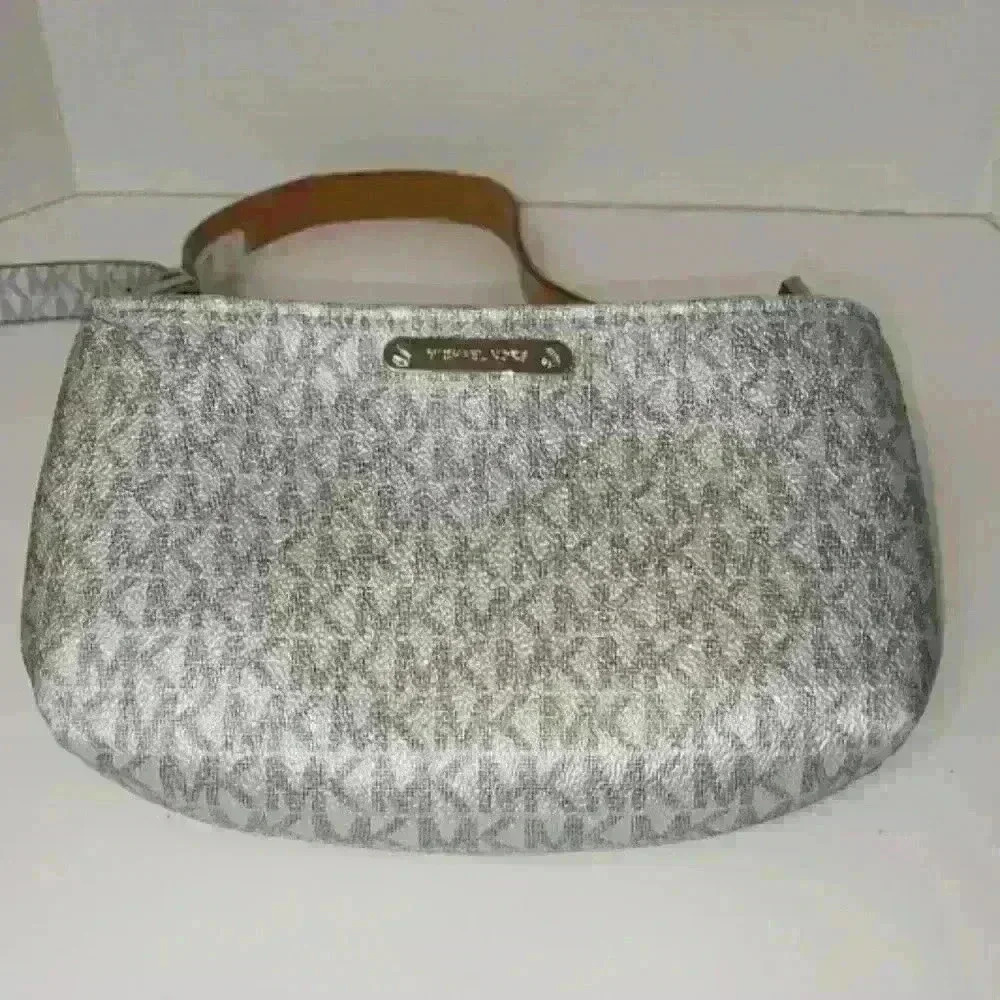 Michael Kors Adjustable Silver Belt Waist Bag Fanny Pack Lg/Xlg New With…